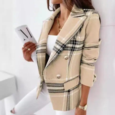 Blazer a Cuadros Elegante - Colección Otoño/Invierno 2023