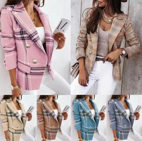 Blazer a Cuadros Elegante - Colección Otoño/Invierno 2023